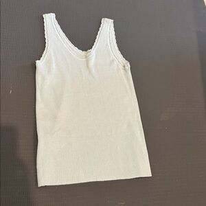 Light green Ribbed Tank Top